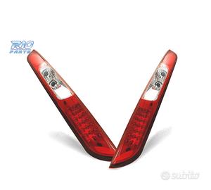 FANALI PER FORD FOCUS MK2 04-08 LED ROSSO CROMATO