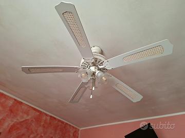 Ventilatore da soffitto 5 pale con 3 lampadine