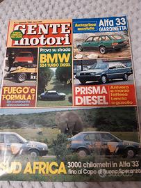 GENTE MOTORI Gennaio 1984 Bmw 524 TD Alfa33 Africa