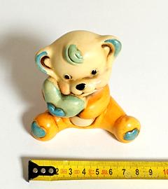 Orsetto ceramica Capodimonte De Gregorio