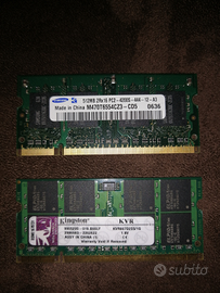 Banchi memoria pc portatile e fisso