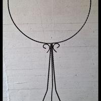 porta gabbia con porta fiori sotto