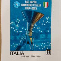 francobollo celebrativo 4 scudetto Napoli