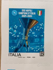 francobollo celebrativo 4 scudetto Napoli