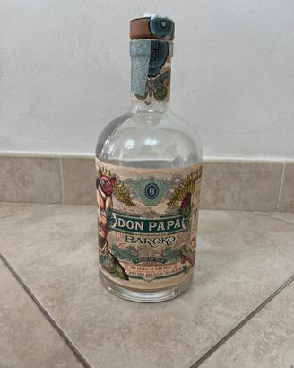 Bottiglia vuota in vetro rum Don Papa