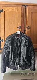 giubbotto in pelle vintage da moto nuovo