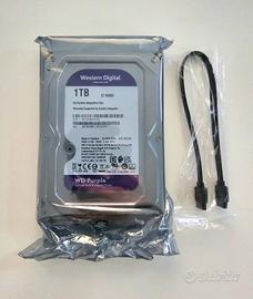 Hard Disk WD viola 1 TB videosorveglianza NUOVO
