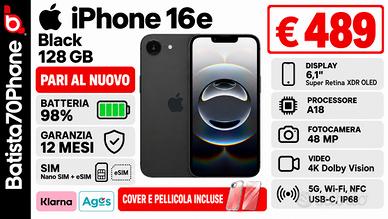 Apple iPhone 16e Black 128 GB