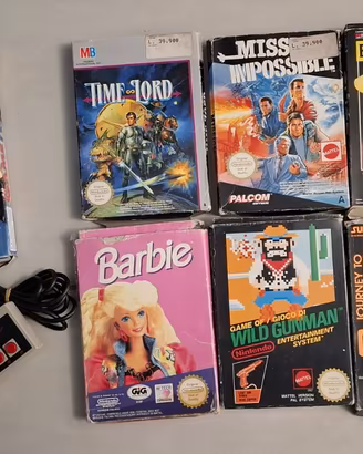 mega collezione videogame Nintendo Nes boxati