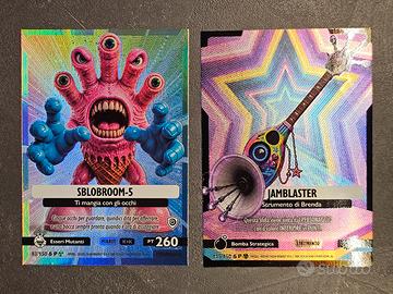 Set 2 carte nucleari brainrot buio luce P (Promo)