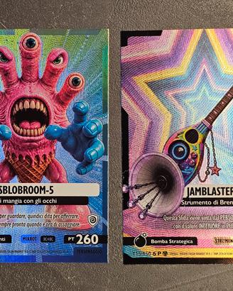 Set 2 carte nucleari brainrot buio luce P (Promo)