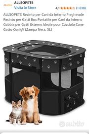 recinto pieghevole per cani 