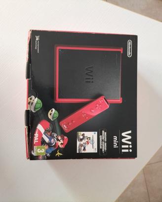 Nintendo Wii Mini (rosso/nero) con Mario Kart Wii