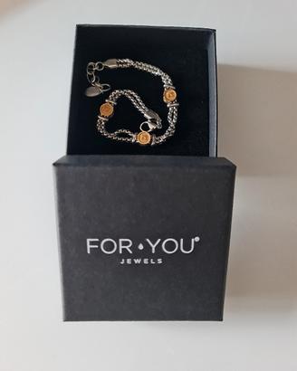 Bracciale  For You Jewels  bicolore stella