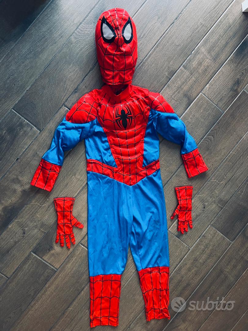 Costume di ultimo spiderman con muscoli per bambino