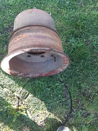 Coppia di cerchi per muletto gemellari da 15"