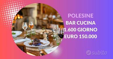 28R bar bistrò con cucina, 1.600 al giorno