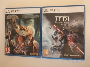 giochi ps5: star wars jedi e devil may cry 5