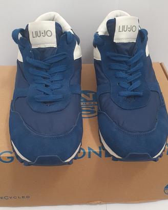 Snikers Liu-Jo in pelle scamosciata blu misura 45