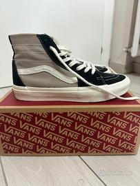 Vans Sk8 hi nere e beige alte Abbigliamento e Accessori In