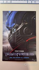 fotobusta doppio lato Transformers Michael Bay