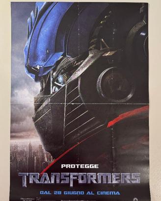 fotobusta doppio lato Transformers Michael Bay