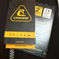 Muta Cressi Velvet 3mm uomo taglia XL nuova