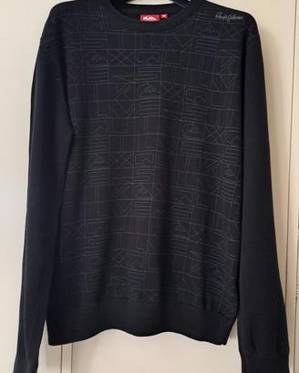 Maglia girocollo uomo nera, QuikSilver 