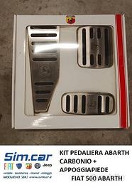 KIT PEDALIERA FIAT 500ABARTH