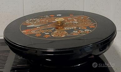 Vassoio Carillon Girevole Vintage Giapponese  Lacc