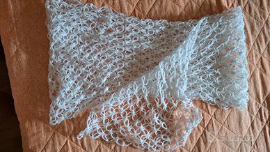 sciarpetta bianca in cotone