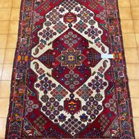 Tappeto Hamadan 214 X 136 Persiano Annodato a Mano