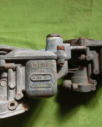 Coppia carburatori Fiat 500 D F L R Weber
