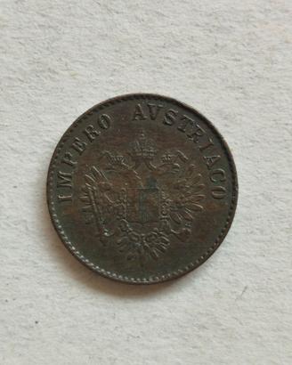 Moneta da 5 centesimi Impero d'Austria 1852