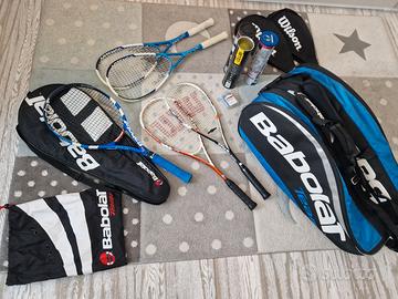 5 racchette compreso borsa 6 x babolat