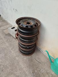 4 Cerchioni ferro 15" Ford Fiesta