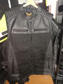 GILET MOTO IN PELLE