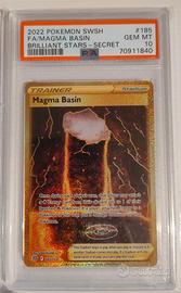 Pokemon PSA 10 Magma Basin 185/172 Astri Lucenti