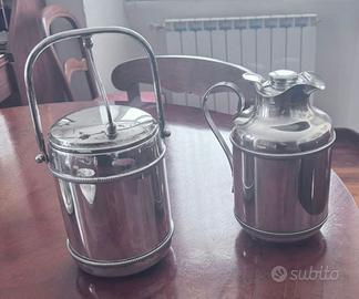 Portaghiaccio e Caraffa Termica Silver Plate