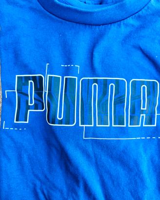 t-shirt blu Puma 13-14 anni 164 cm