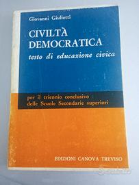 Libro di educazione civica "Civiltà Democratica"