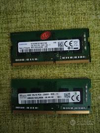 RAM 8 GB ddr4 x notebook PC computer portatile 