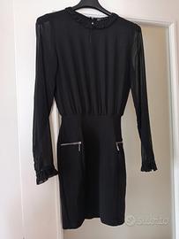 vestito nero tg XS con dettagli i