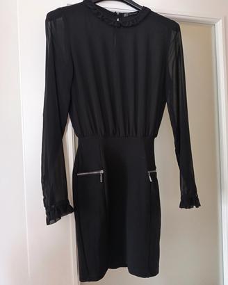 vestito nero tg XS con dettagli i