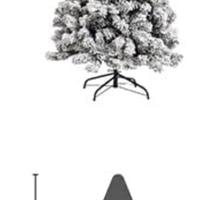 Albero natale innevato slim alto 240