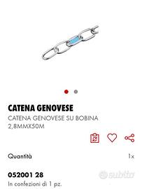 CATENA GENOVESE SU BOBINA 2,8MMX50M WURTH