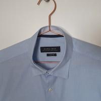 Camicia Zara Man Slim Fit Azzurra Taglia M