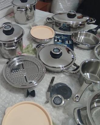 Batteria di pentole acciaio inox 18/10 completa –