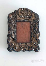 Portaritratti metallo sbalzato barocco vintage