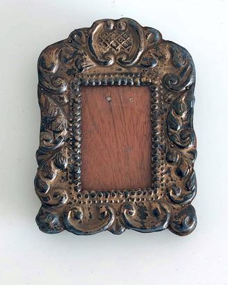Portaritratti metallo sbalzato barocco vintage